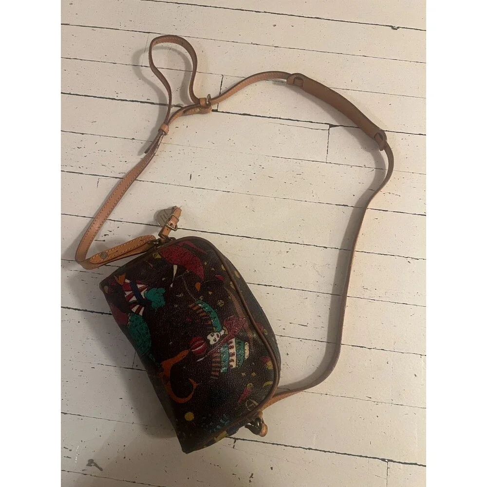 Piero Guidi 🎪 Magic Circus Camera Bag ✨ Crossbody Adjustable Strap Italy Rare